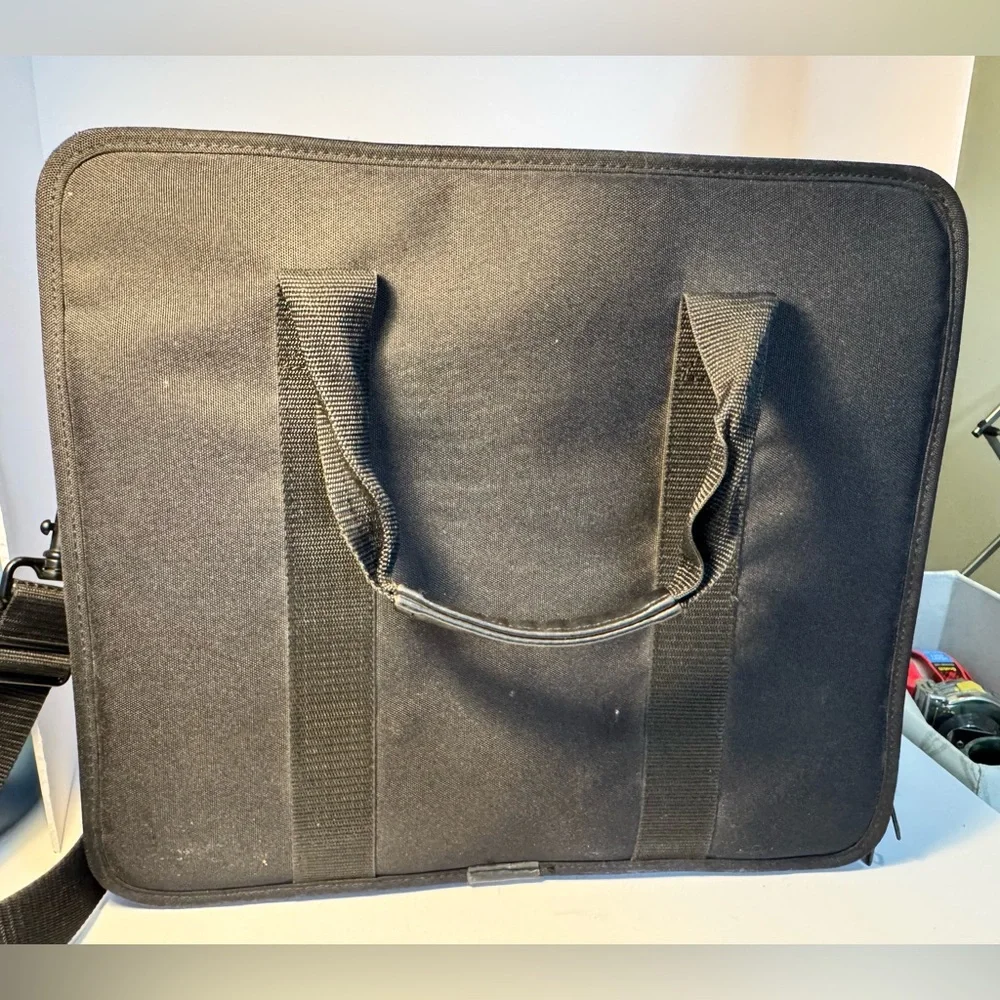 GATEWAY Vintage Computer Laptop Notebook Messenger Bag - Black - 14x13